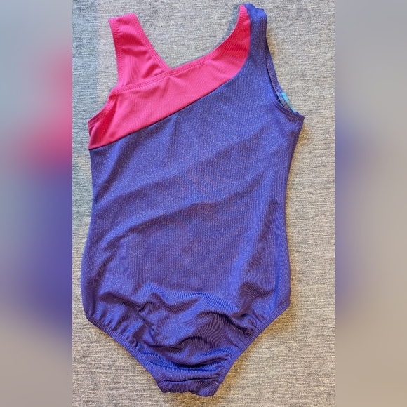 Colorful Girls Gymnastics Leotard Bodysuit Size 6 - Picture 2 of 7